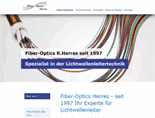 Tablet Screenshot of fiber-optics.de